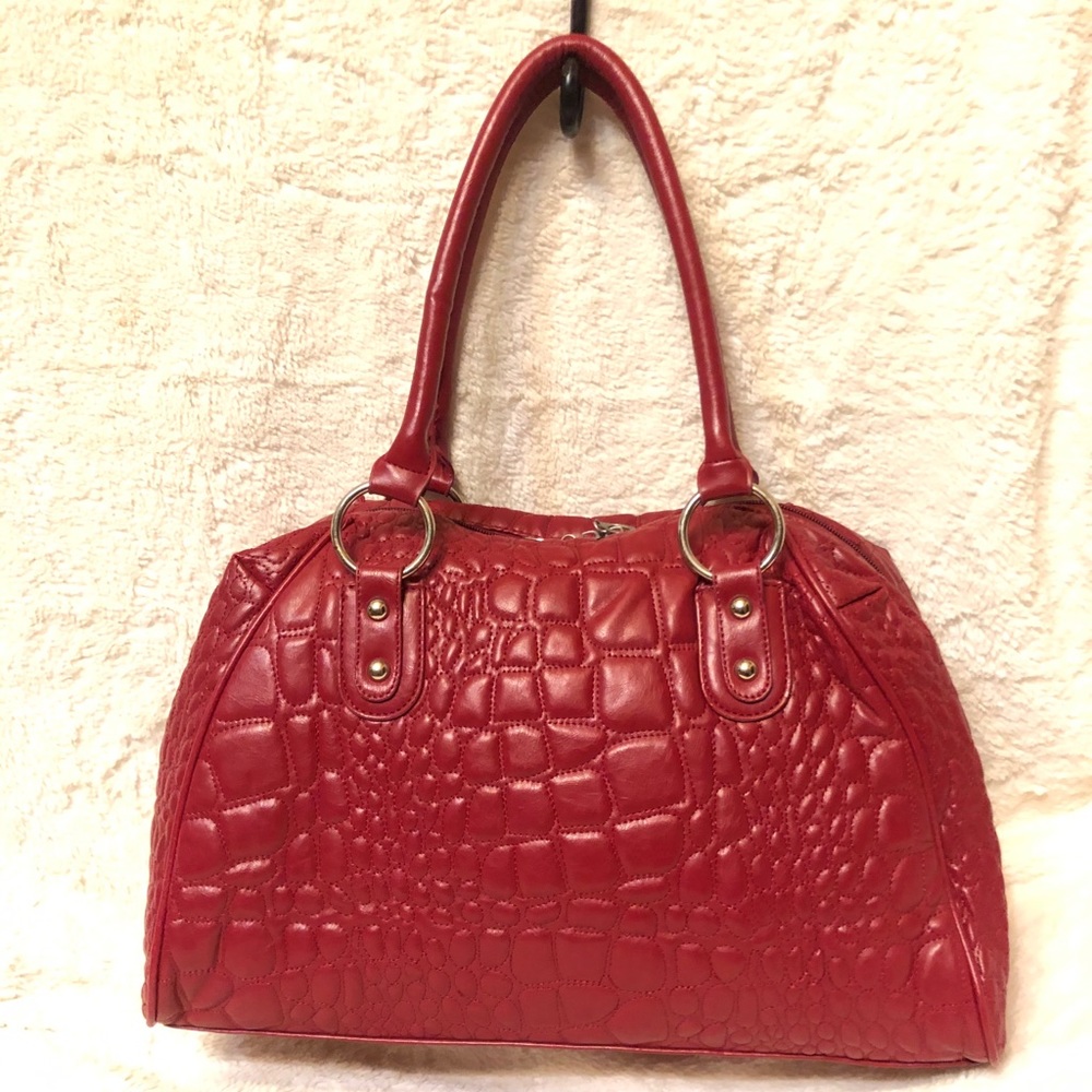 ✨S O L D✨  Nine West red leather handbag